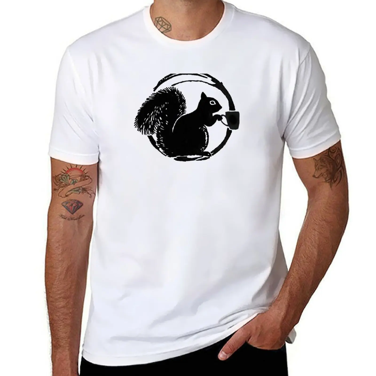 

Coffee Squirrel T-Shirt man t shirts graphic anime tshirt T-Shirt