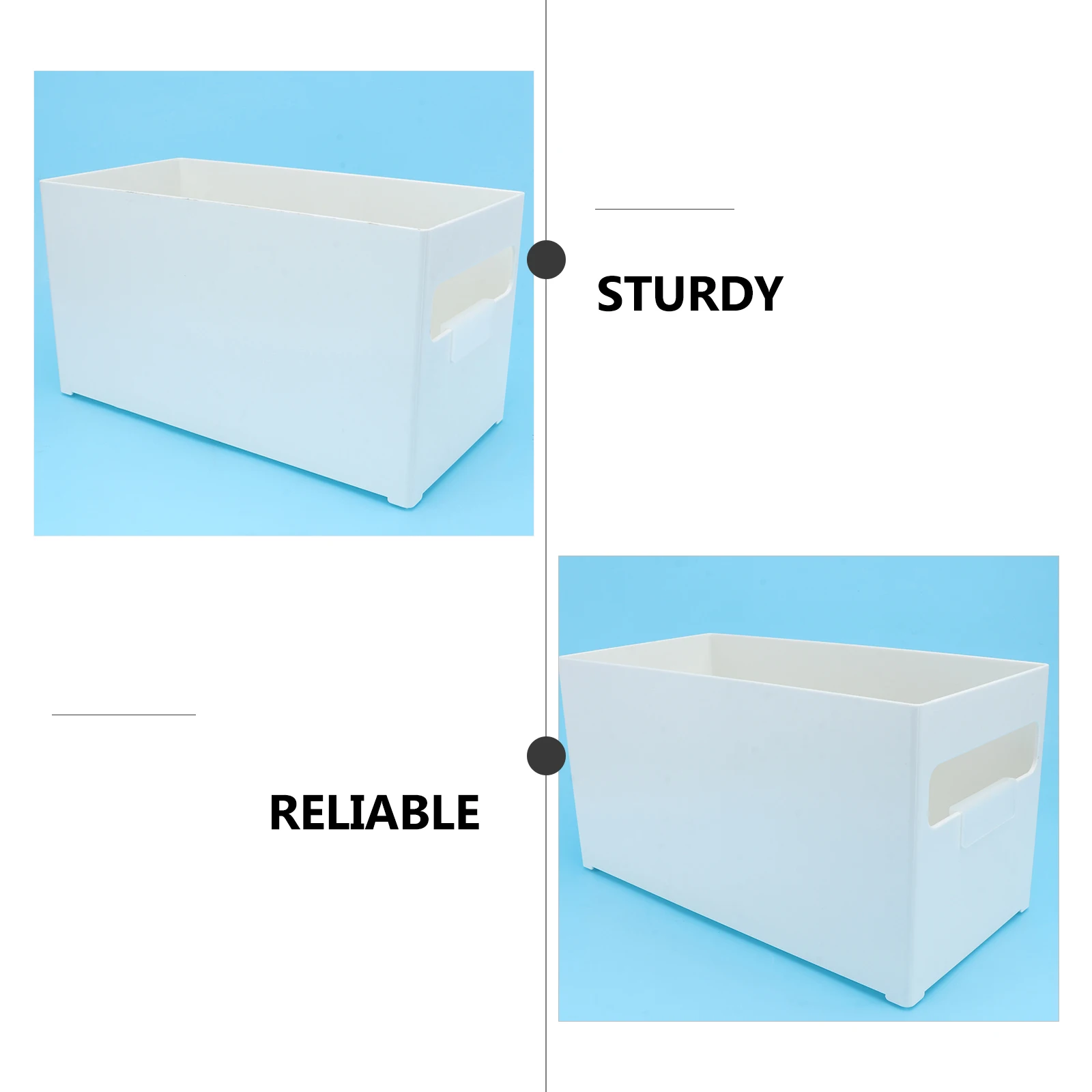

1pc Storage Box Organizer for Makeup Holder Desktop Home Use Sturdy Multipurpose Plastic Container Household