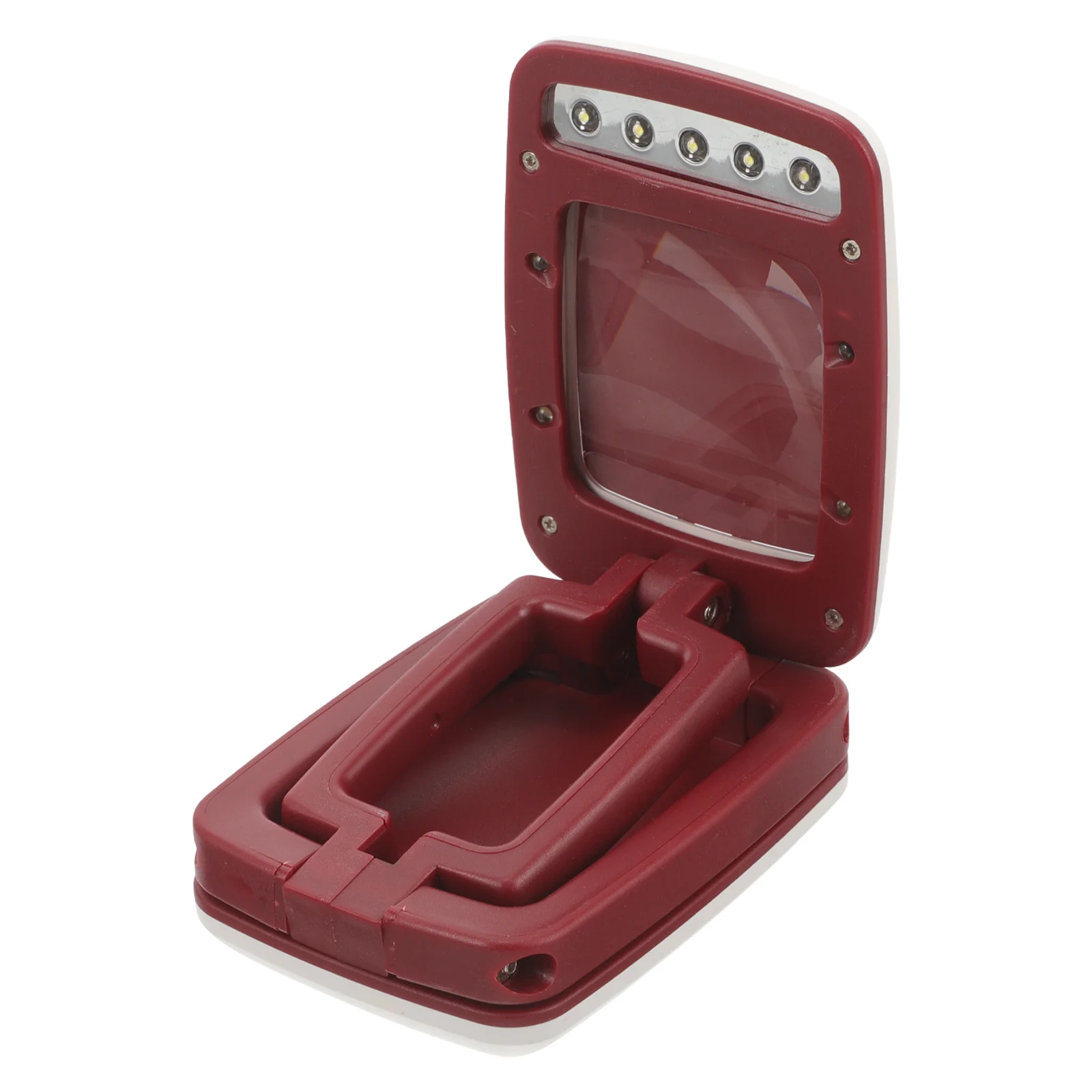 

Bright Magnifying Light Foldable LED Lamp for Reading Sewing Cross Stitch Weaving Handheld Magnifier Practical Desktop