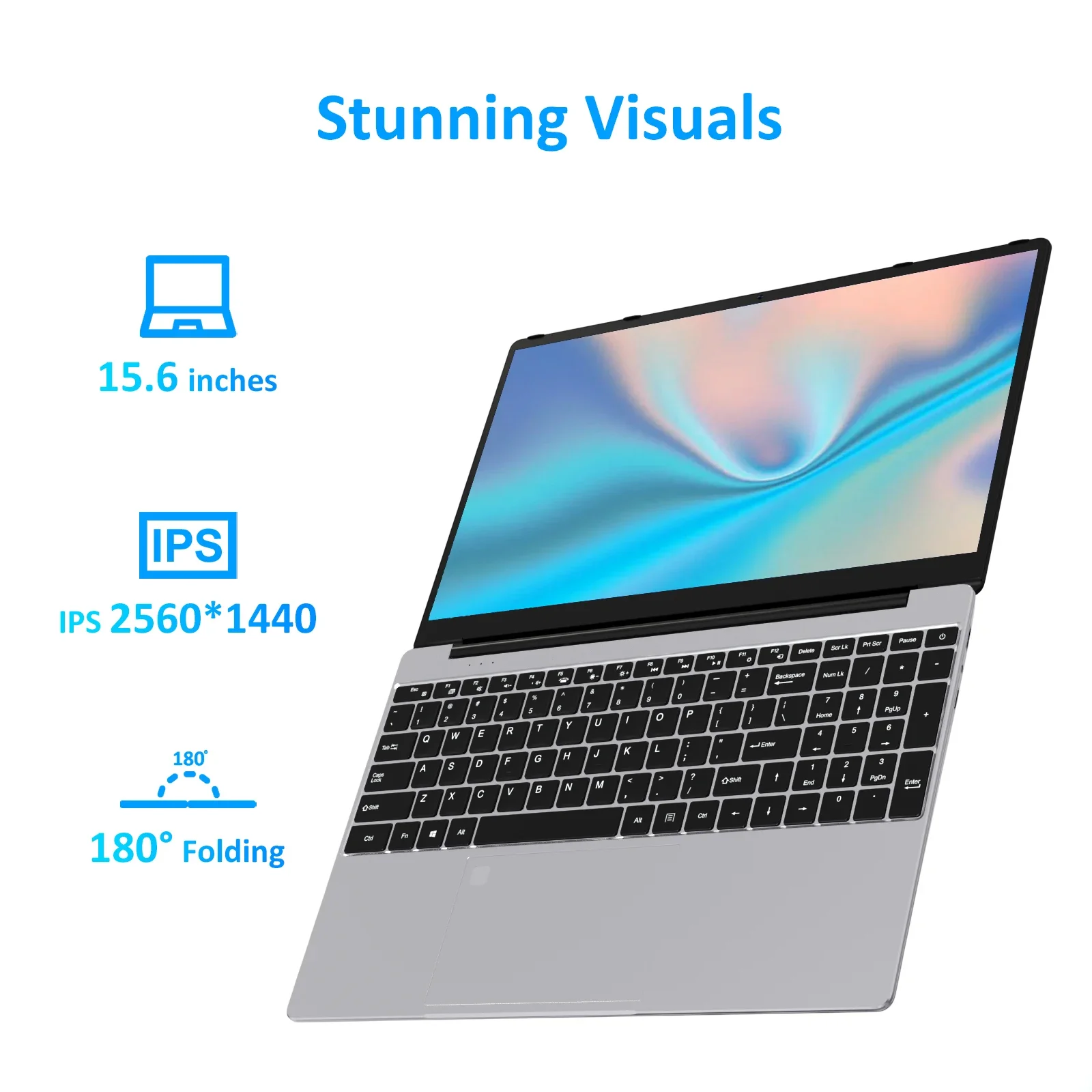 Commercio all'ingrosso Celeron i7 Quad-Core Laptop Tastiera retroilluminata da 15,6 pollici 16 GB di RAM 1 TB SSD Fotocamera integrata Nuovo Oem da 15,6 pollici personale