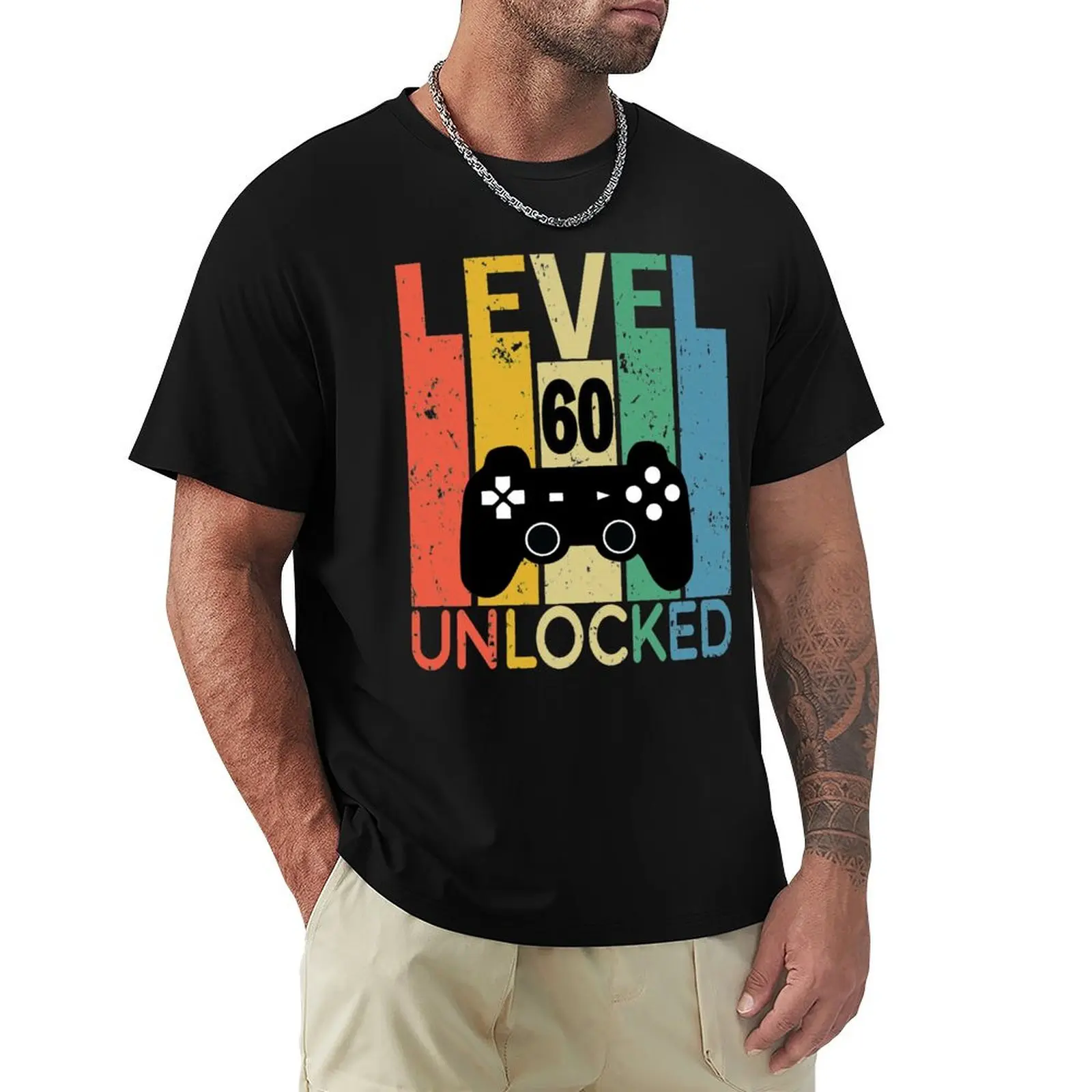 

level 60 unlocked T-Shirt Sweat Absorbing Sports Tee Shirt