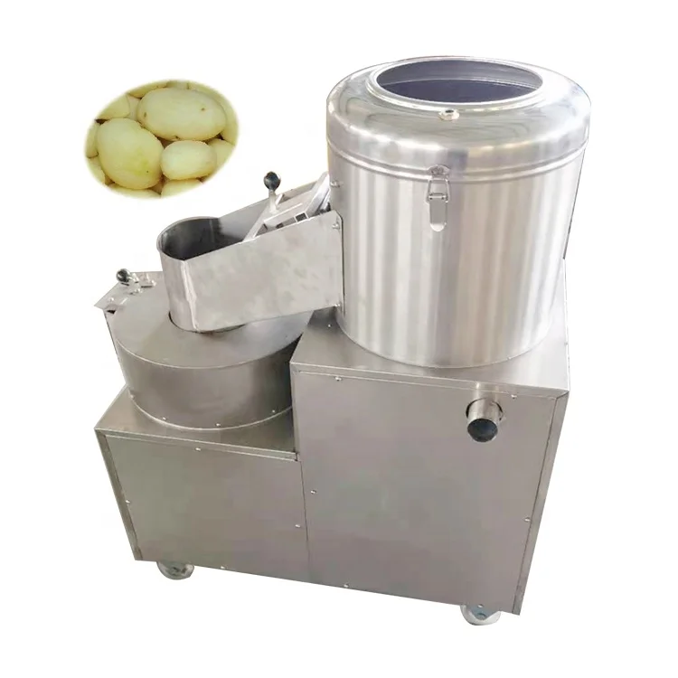 Small industrial potato peeler, French fries cutter, potato chip slicer