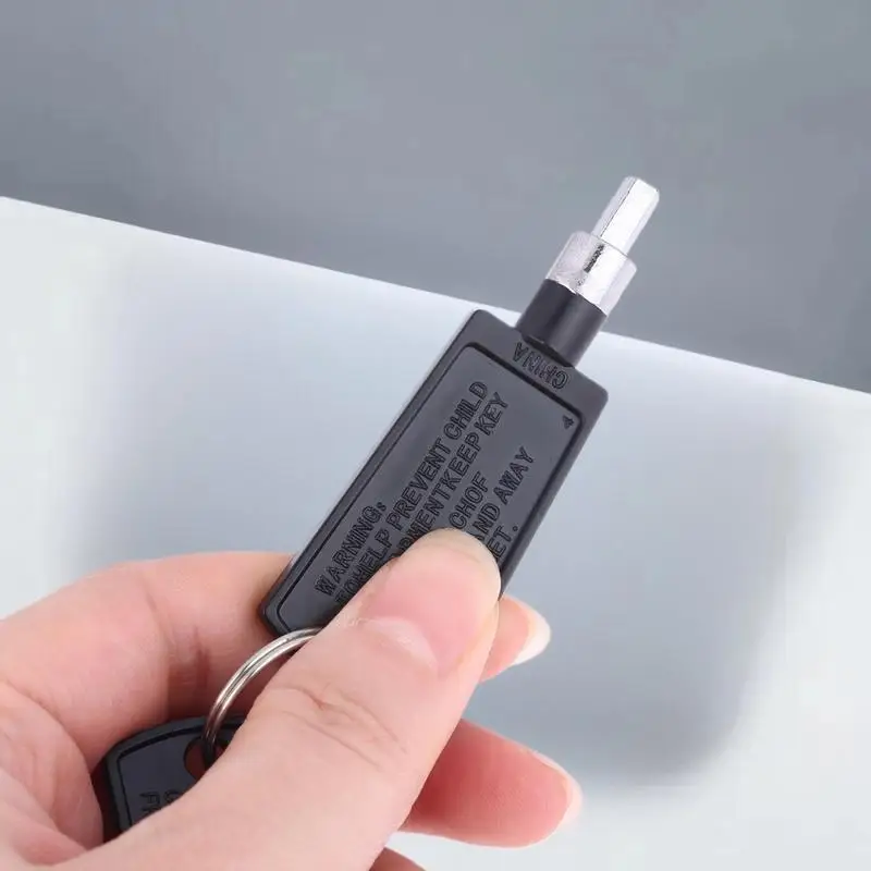 2Pcs 4.5MM COLOR RANDOM Freezer Refrigerator Door Key Lock Pentagon Keys Part Accessories Color Random