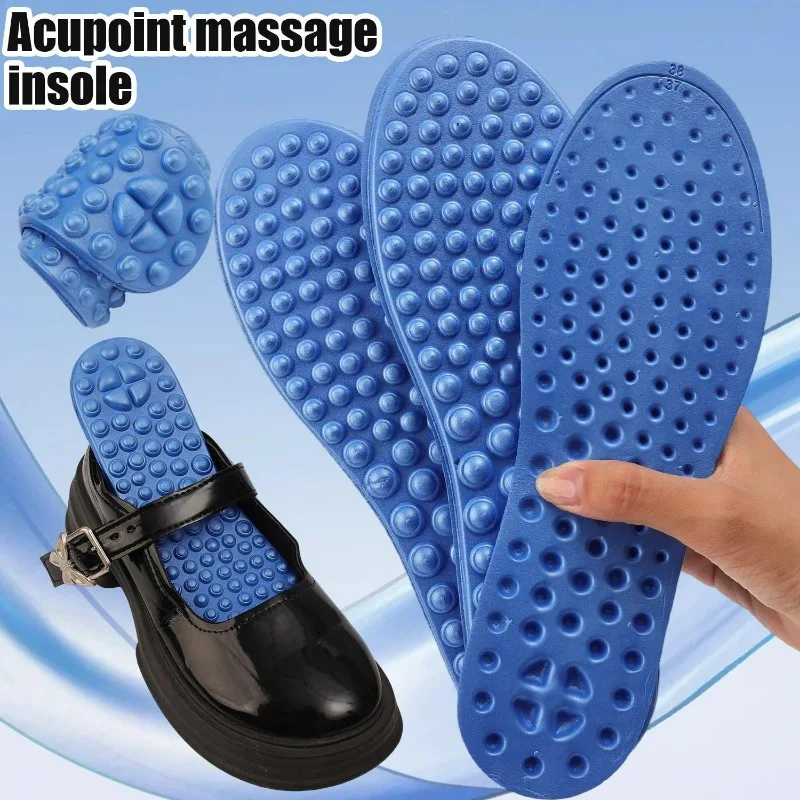 5D Massage Insoles for Plantar Fasciitis Pain Relief EVA Orthotic Shoe Insert for Relieve Foot Fatigue Improve Blood Circulation - view 2