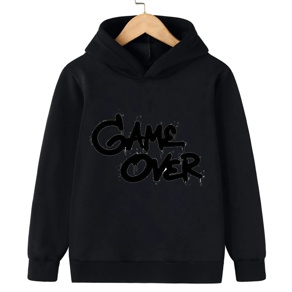 2025 Moda Hip Hop Trend Street Art Stampa Ragazzo/Ragazza Semplice Felpa con cappuccio a maniche lunghe Bambini Sport quotidiani Caldi abbigliamento casual da strada