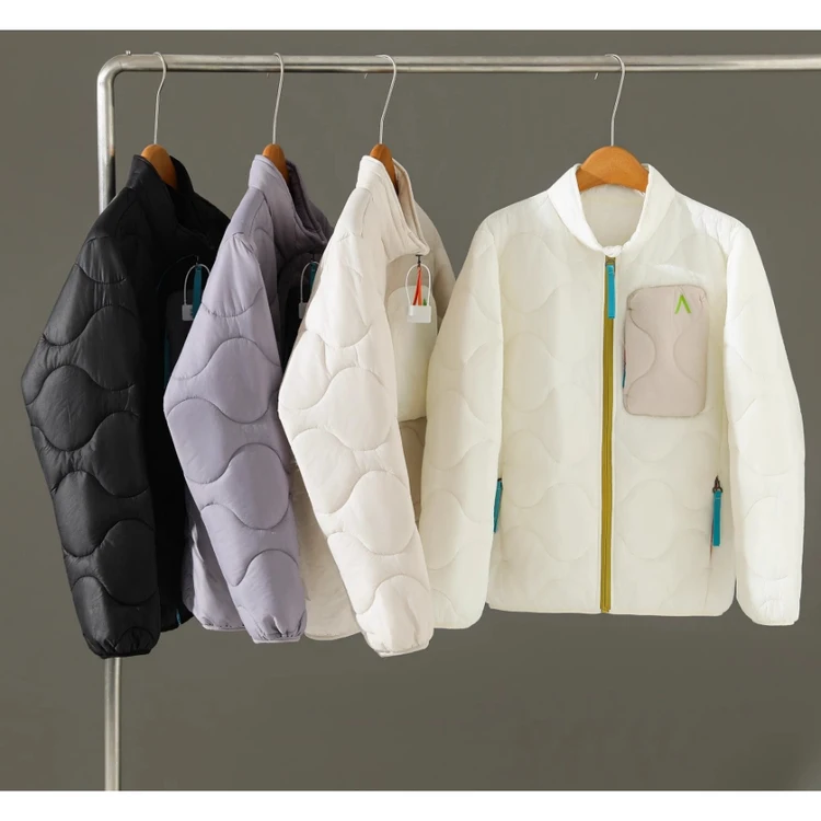 

Warm Outdoor Cotton Jaet Autumn Winter Sle Faionable Versatile Men's Ski Inner Lined Fce Lined Stand Collar Zipper