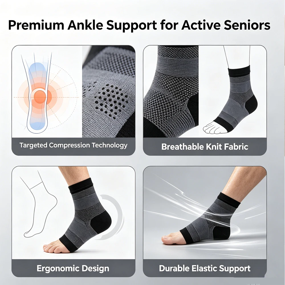 1 Pasang Kaus Kaki untuk Neuro - Ankle Brace Sock ulasan dan harga