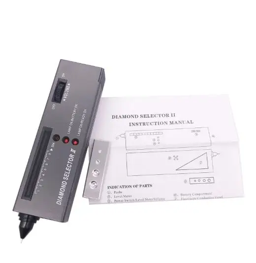 Digital Accuracy Diamond Tester Selector Gemstone Detector Jewelry Testing Tool LED Diamond Indicator Portable Pen
