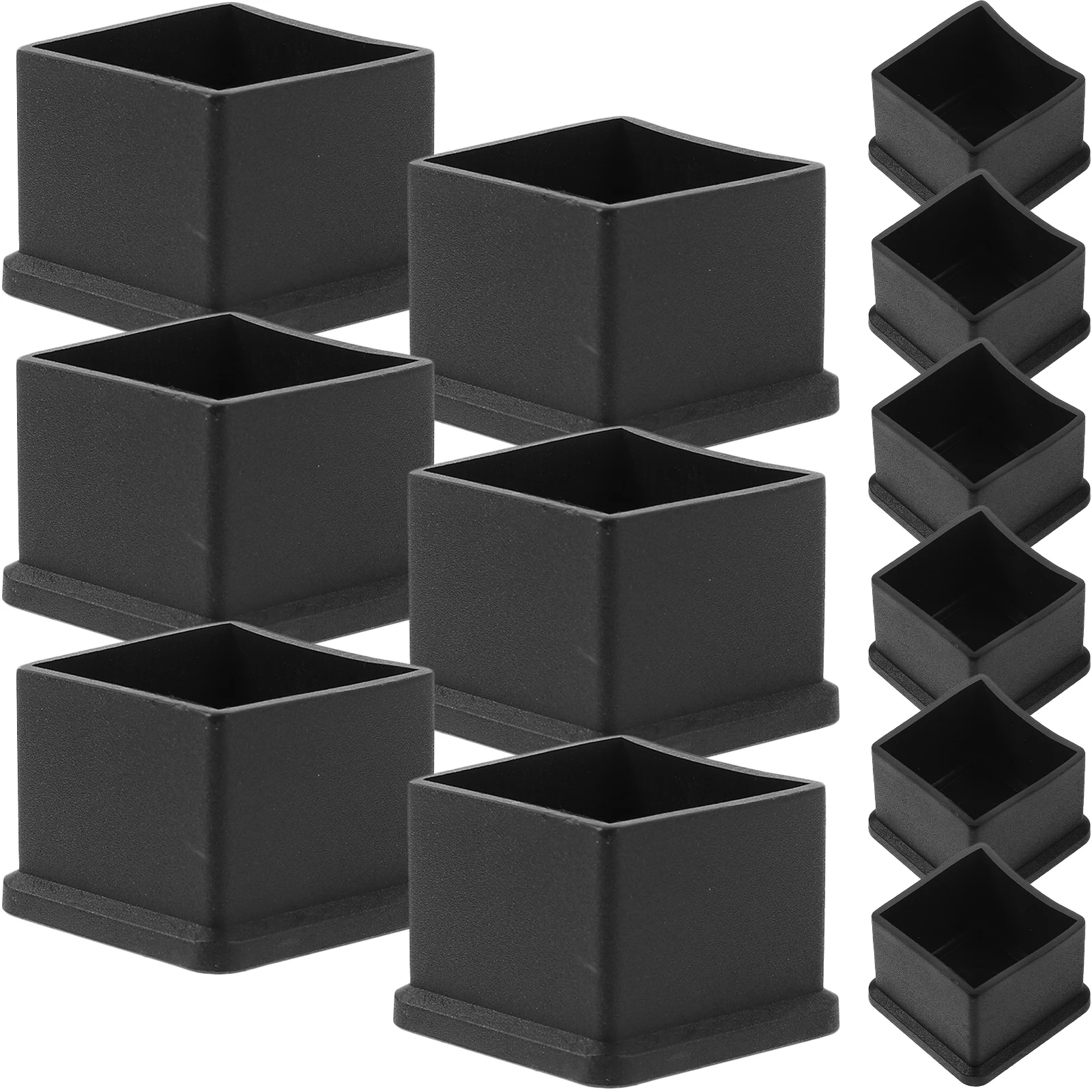 

12pcs Furniture Leg Covers Chair Pads Protective Floor Mats for Hardwood Durable Easy Installation Square Protectors