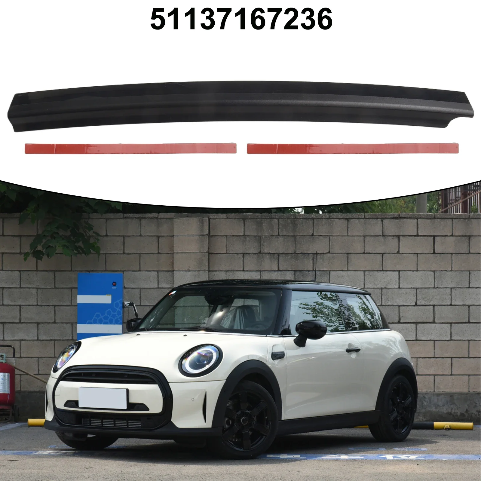 Auto Door B Pillar Cover Trim For Mini For Clubman R55 2007-2015 Plastic 51137167236 Right Door Seal Auto Door Cover Trim