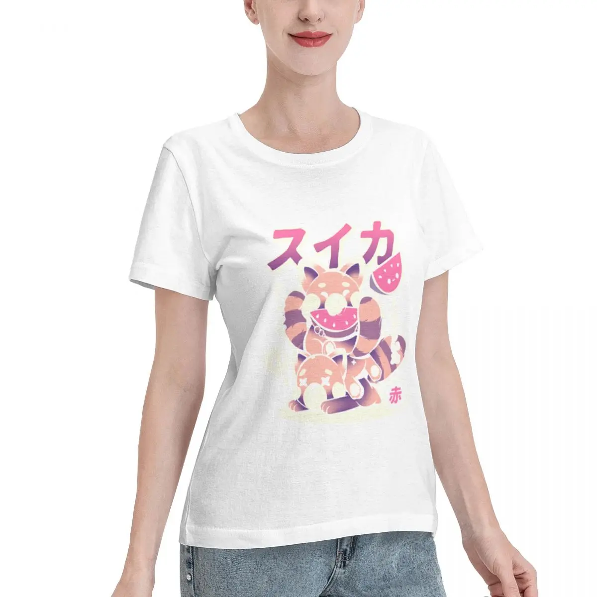 Spring Musthave Watermelon Women's T-shirt Versatile Wear Minimalist Tshirt