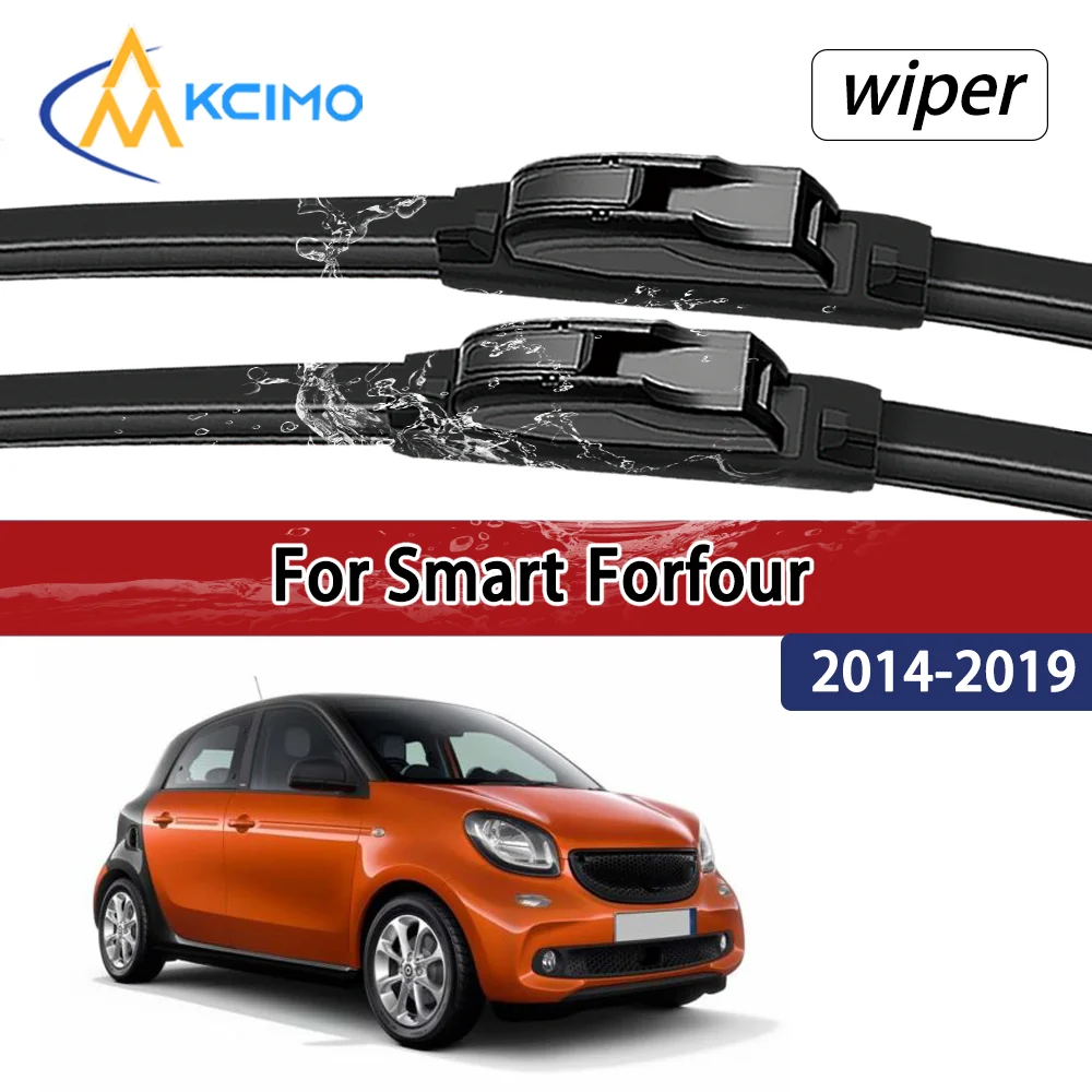

Для Smart Forfour W453 2014-2019 2015 2016, совместимые прочные бесшумные щетки переднего стеклоочистителя, лобовое стекло автомобиля, аксессуары для авто окон