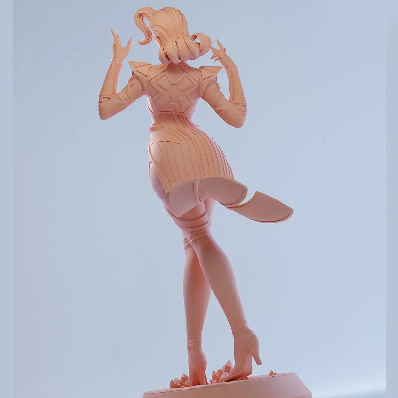 2 Styles Comic Character 6411 Queen 3D Print Model Unassembled Unpainted Custom Jigsaw Puzzle NSFW GK Figure Model Kit
