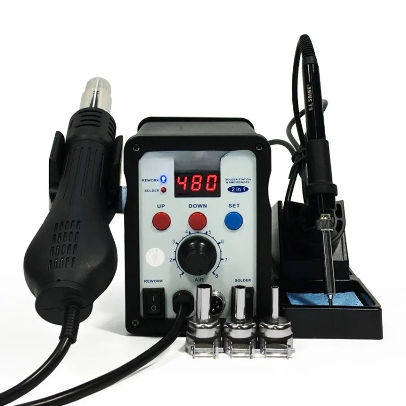 طاولة لحام مسدس حراري بشاشة رقمية، أدوات لحام صيانة الهاتف المحمول