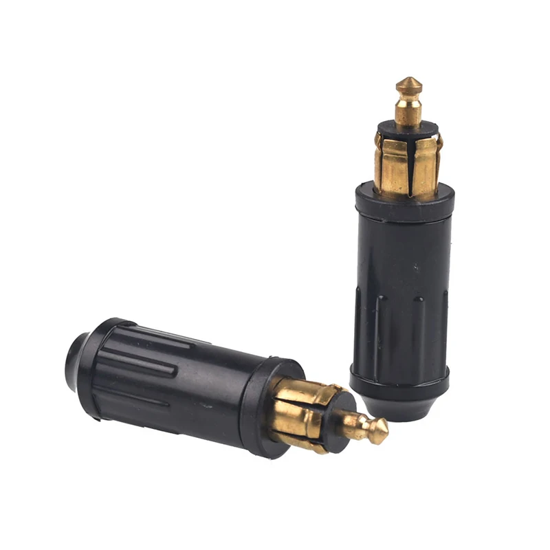 

2pcs DIY DIN Hella Male Plug Powerlet Plug European Type 12v Cigarette Lighter Adapter Connector For BMW Motorcycles
