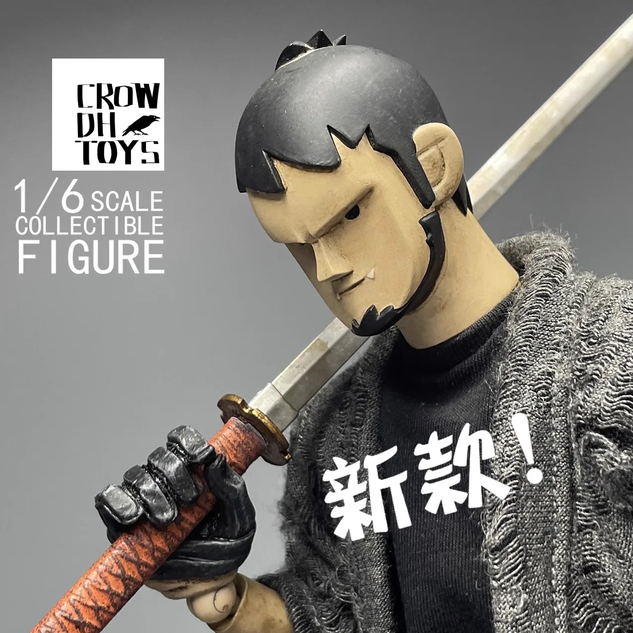 CROW DH TOYS 1/6 Male Soldier Accessories Trendy New Style Head Carving Model Fit 12'' Action Figure Body In Stock