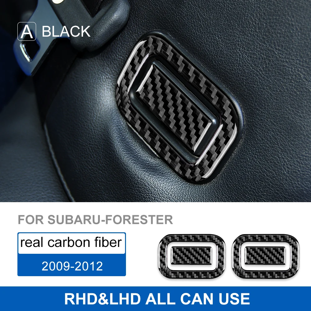 for Subaru Forester Rear Seat Botton Cover 2009 2010 2011 2012 Interior Carbon Fiber RHD LHD Trim Auto Accessories