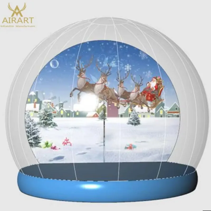 Hot sale High quality outdoor 10ft inflatable Christmas inflatable snow globe decoration