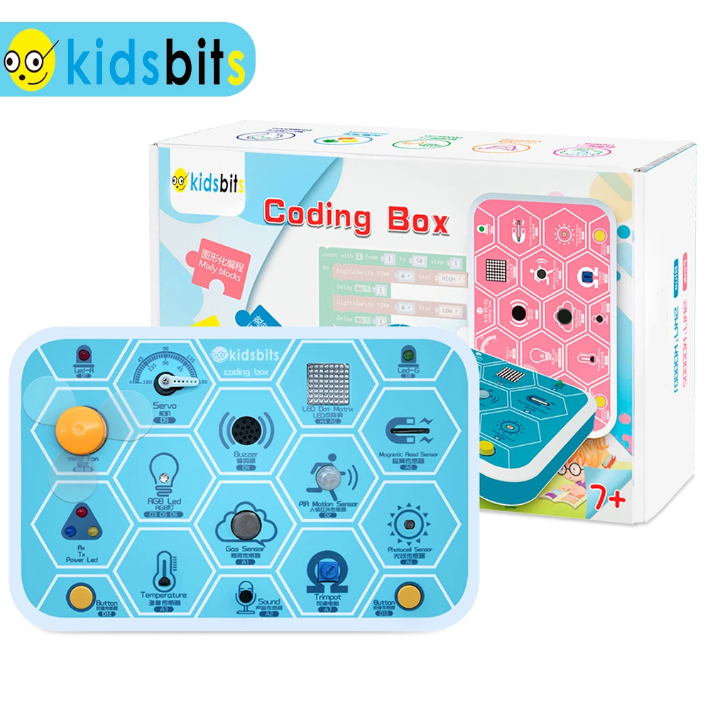 Kidsbits STEAM Maker Coding Box V1.0 Starter Kit Electronic Smart Toys for Arudino+Detailed Tutorial Kids friendly