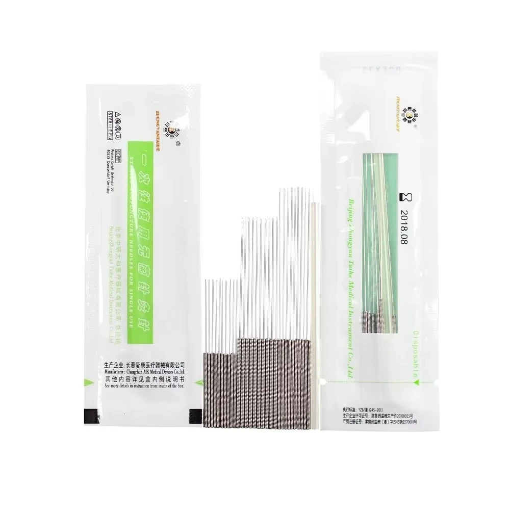 ZHONGYAN TAIHE 2000 Pcs Acupuncture Needle with Tube Disposable Sterile Beauty Massage Needle 4 Boxes*500piece/box