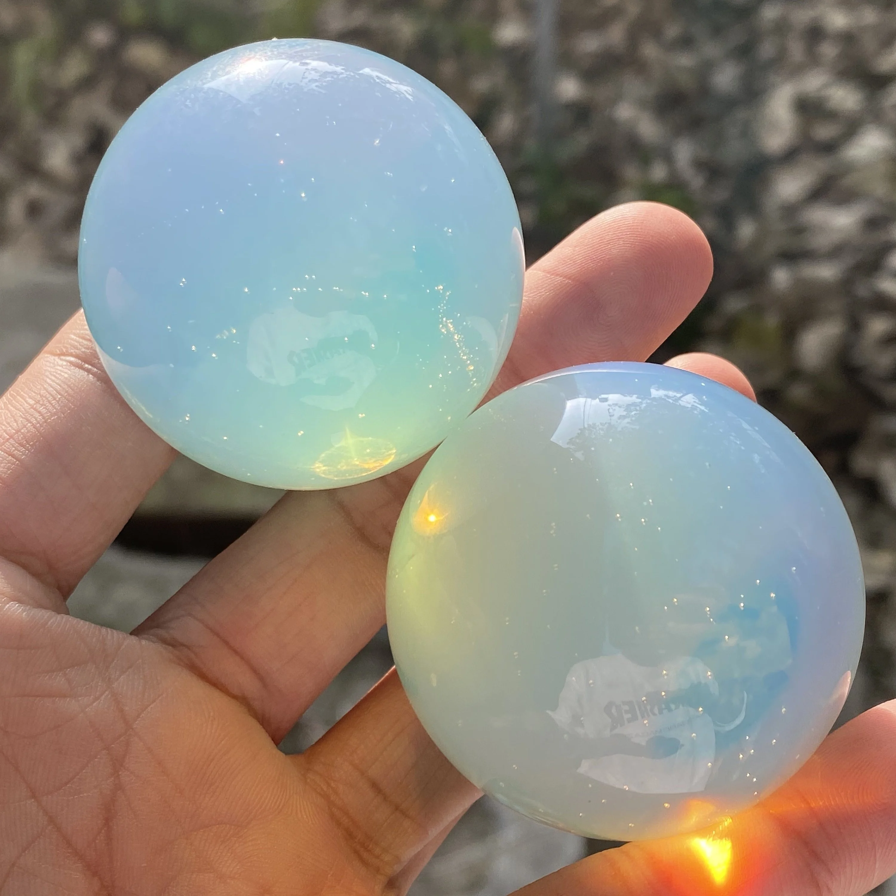 1pc Opalite Quartz Ball Crystal Sphere Divination Ethically Sourced Mineral Reiki Crystal Ball Gift Valentine's Day Gift Home De