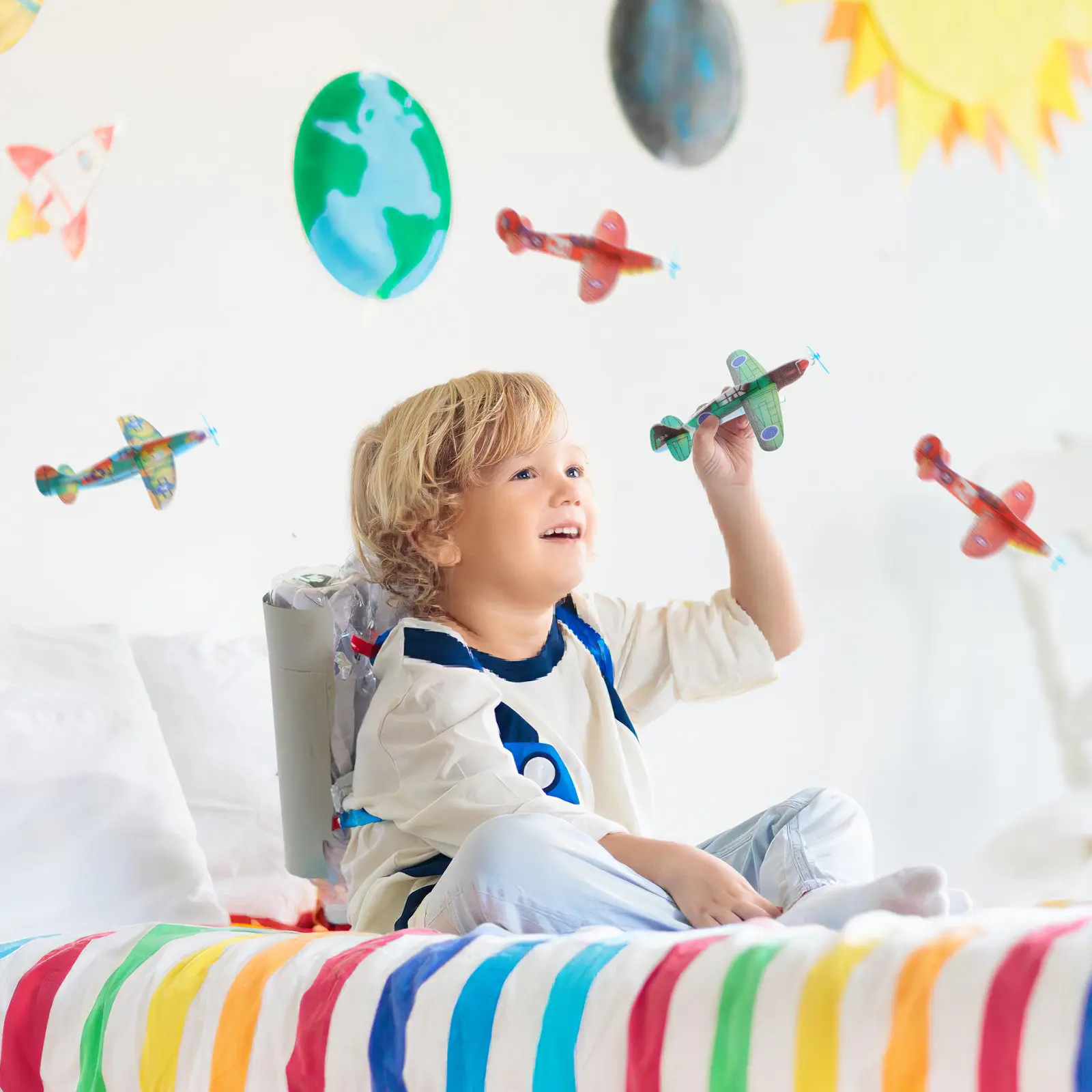 

36Pcs Foam Airplane Models High-Quality Safe Non-Powered Glider Planes for Kids Outdoor Play Creative Interactive Fun
