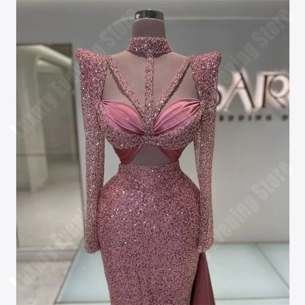 Luxury Women Evening Dresses Sexy Sweetheart Collar Mermaid Princess Prom Gowns Elegant Celebrity Vestido De Noche Customized