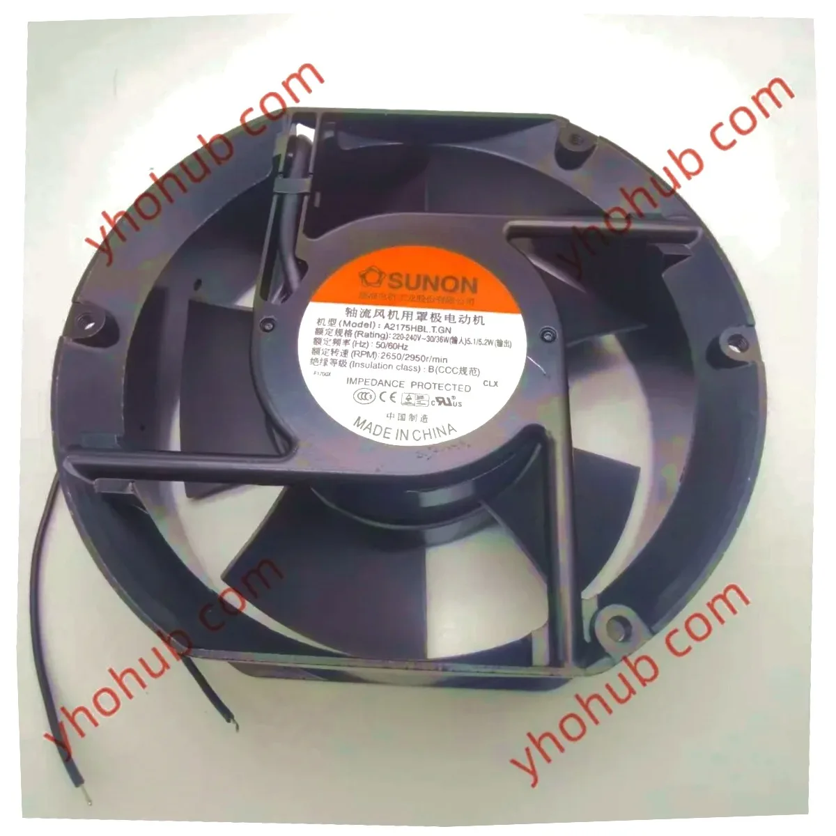 sunon-a2175-hbl-a2175hbl-011a-172x152x51mm-2-wire-server-cooling-fan