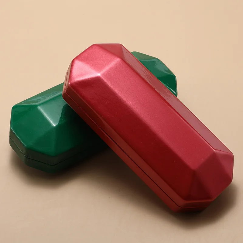 Irregular-shaped personalized flip-top eyeglass case, same design for both men and women, hard-shell eyeglass storage box