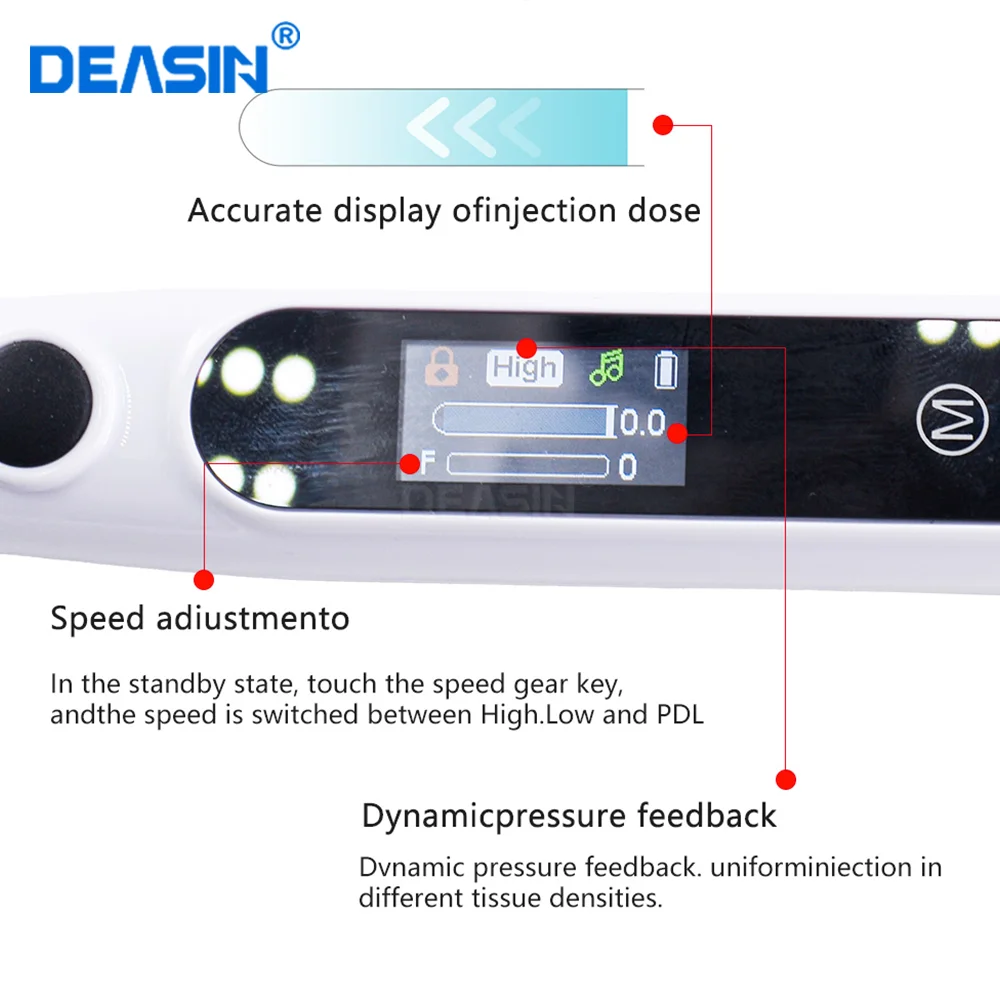 Dental Oral Anesthesia Injector Painless Electric Wireless Local Anesthesia with LCD Display Dentistry Lab Clinical Products