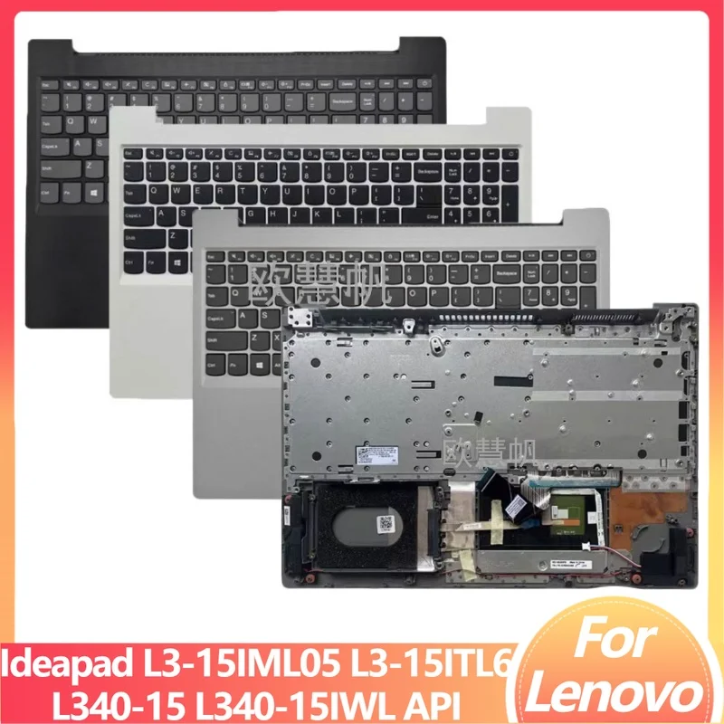 

M New for Lenovo Ideapad L3-15IML05 L3-15ITL6 L340-15 L340-15IWL L340-15API Palmrest Upper Cover with Keyboard Non-Backlit 15.6"