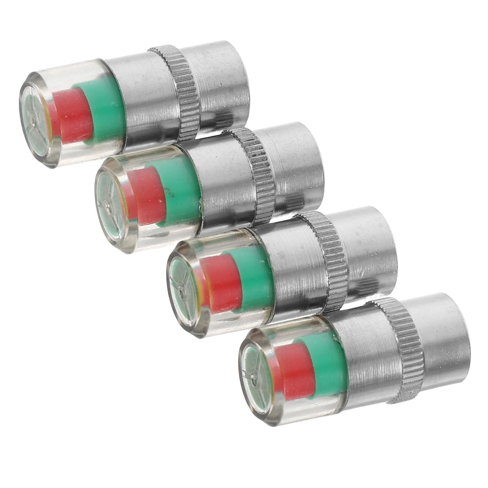 

4 Pcs Tire Pressure Cap Caps Nozzle Sensor Monitor Tires Warning Indicator Dust