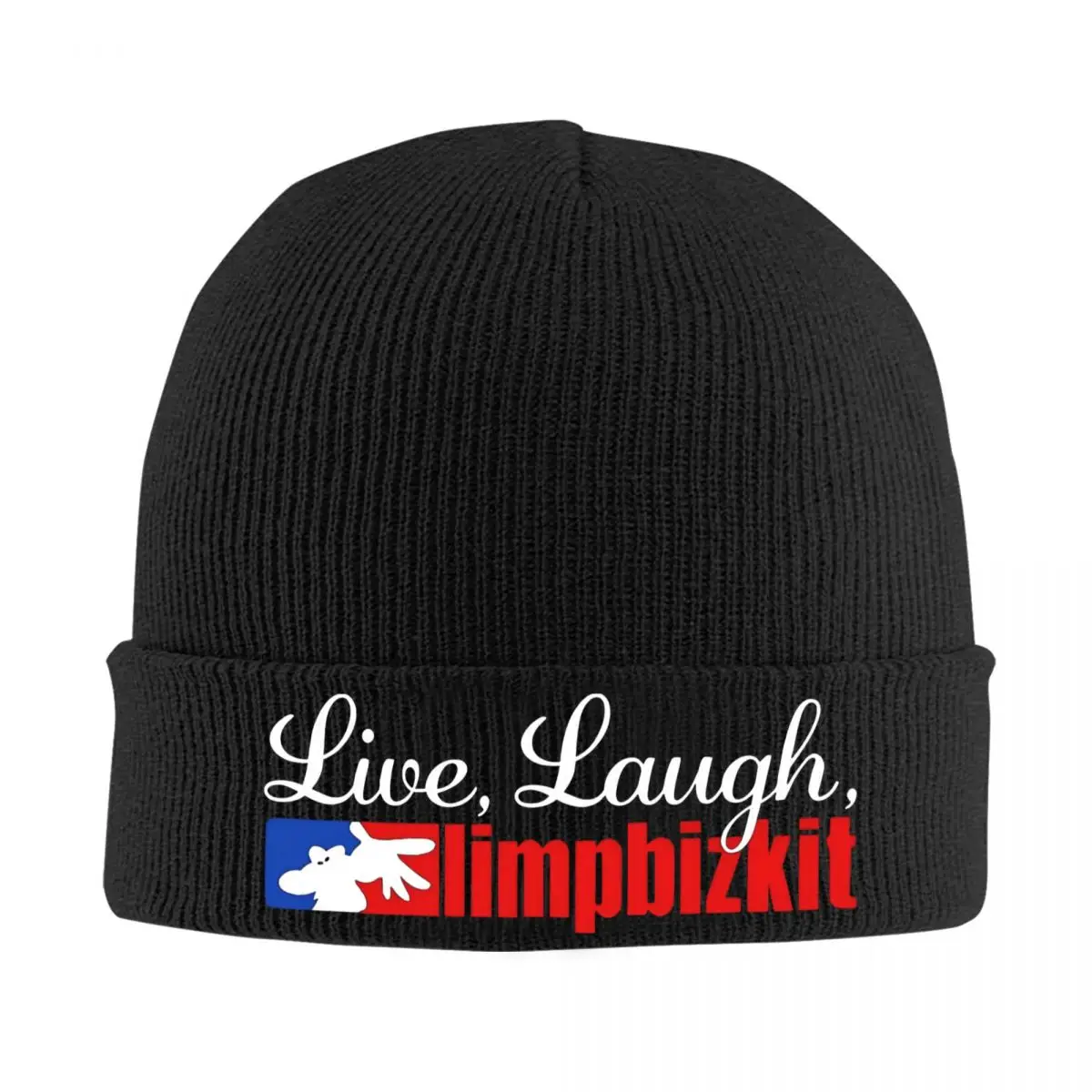 Live Laugh Limp Bizkit Hats Autumn Winter Beanie Fashion Cap Unisex Acrylic Knitted Hat