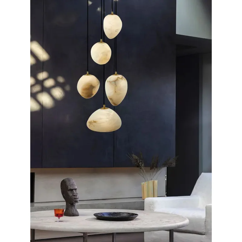 

Домашний Деко Мраморный Дизайн 2025 Светодиодная Люстра с регулируемой яркостью Подвесной Светильник Lampen Подвесной Светильник Подвесной Светильник Для Столовой