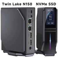 SZBOX Mini PC Intel Alder Lake-N97/Twin Lake N150RGB Light WiFi6 4K Dual Display/Dual LAN DDR4 3200MHz SSD NVMe/NGFF LCD Display