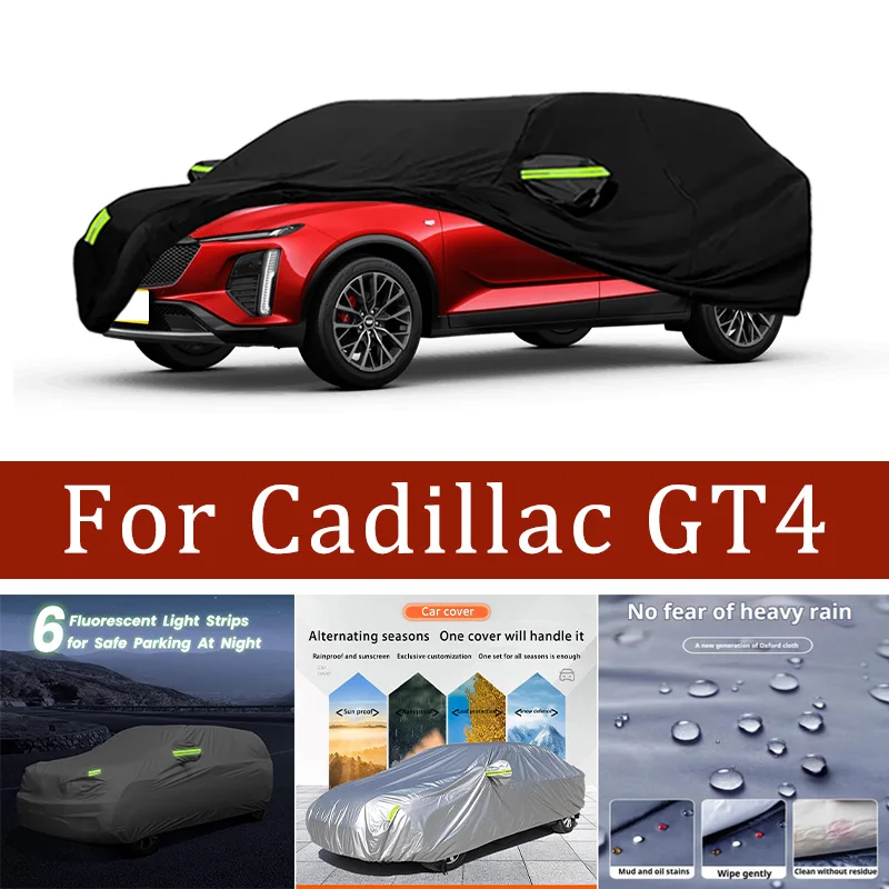 

For Cadillac GT4 Car Cover Full Covers with Reflective Strip Dustproof UV Scratch-Resistant Sunscreen Protective cover