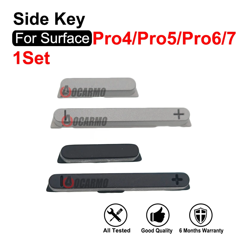 For Surface Pro 4 5 6 7 Pro7 Pro6 Pro5  Pro4 Volume Up Down Power On Off Side Key Button Replacement Repair Parts