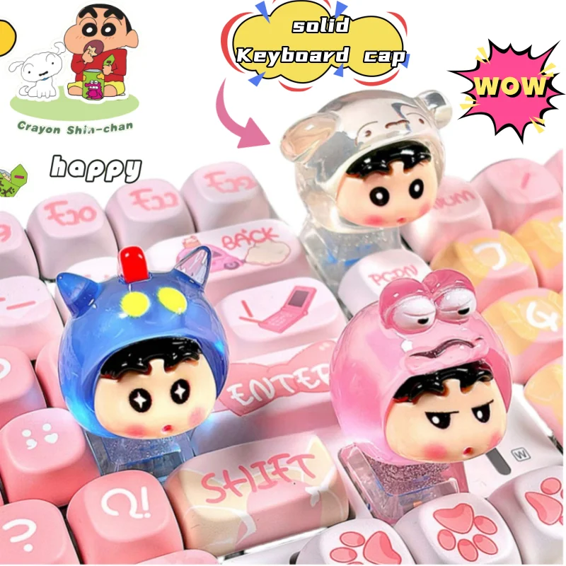 

Crayon Shin-chan Boochan, двухмерная крышка клавиатуры, индивидуальная креативная компьютерная механическая дисковая трехмерная клавиатура