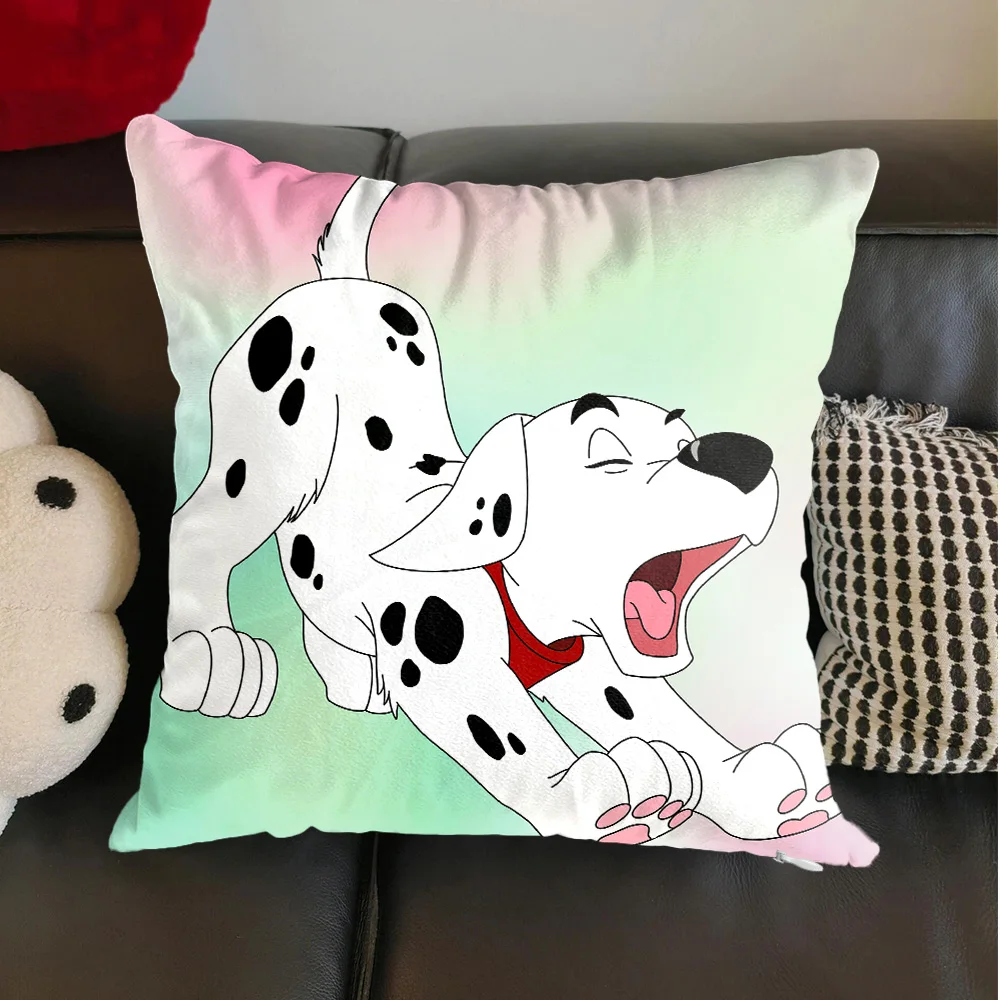 Kawaii p-pongo الكلاب المخدة غطاء الوسادة 45x45 الوسائد الزينة عيد الميلاد الديكور 2026 هدية شخصية الشمال المنزل #1