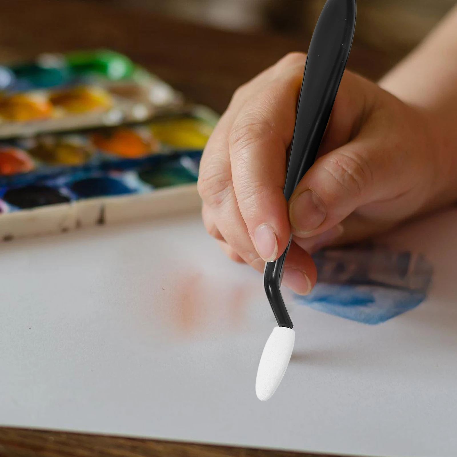 20pcs Sketch Eraser Sponge Pen Student Blending Tool Double Heads Replacement Erasers Drawing Canvas Accessories