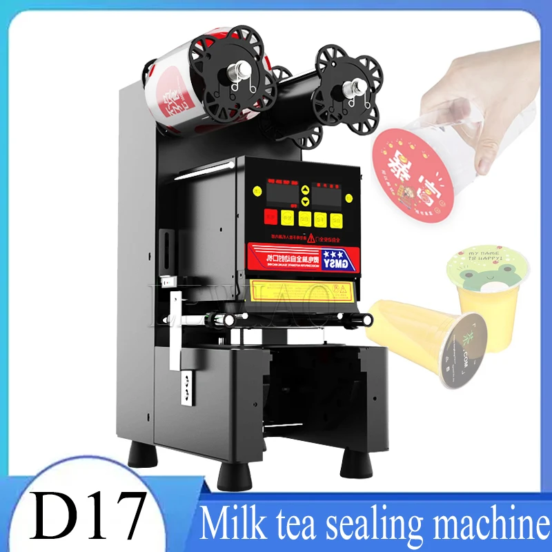 90mm / 95mm Diameter Semi-Automatic Bubble Tea Cup Sealer Stainless Cup Sealing Machine For Commercial Coffee Cocoa Drinks