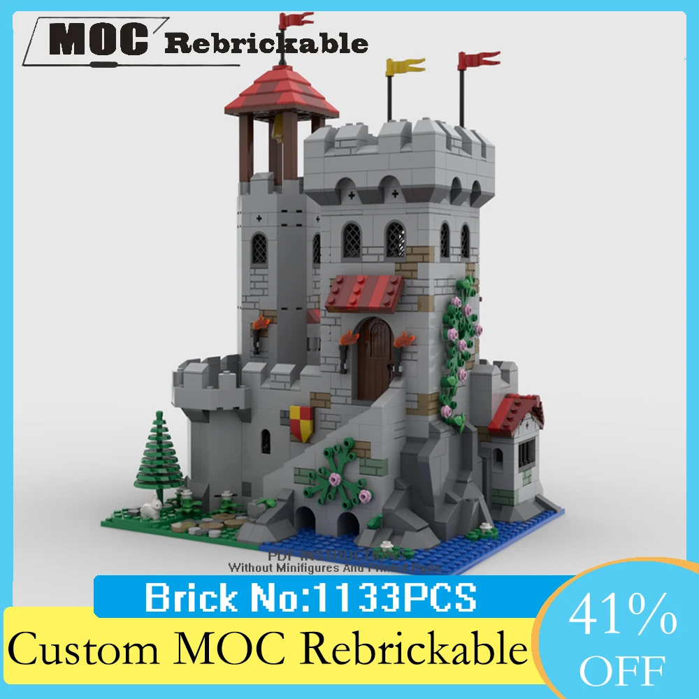 

1133PCS European Medieval Castle Riverside Outpost Bricks DIY creative ideas christmas Adults Toy Birthday Gift Building Block