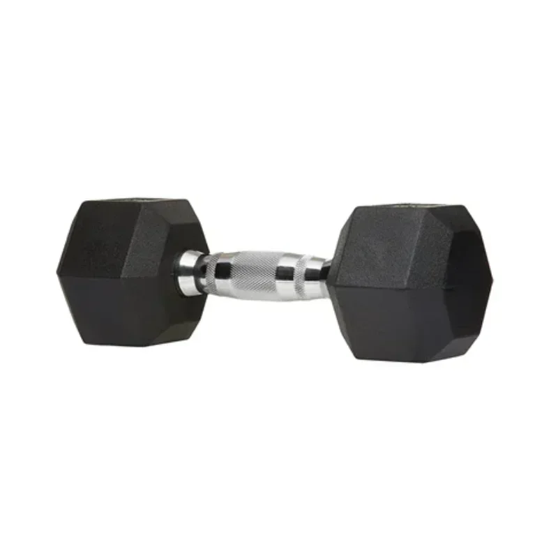 Gym Rubber Coated Hexagonal Dumbbells Fitness Gym Weightlifting China Custom Power Block Round Rubber Iron Dumbbells Dumbbells