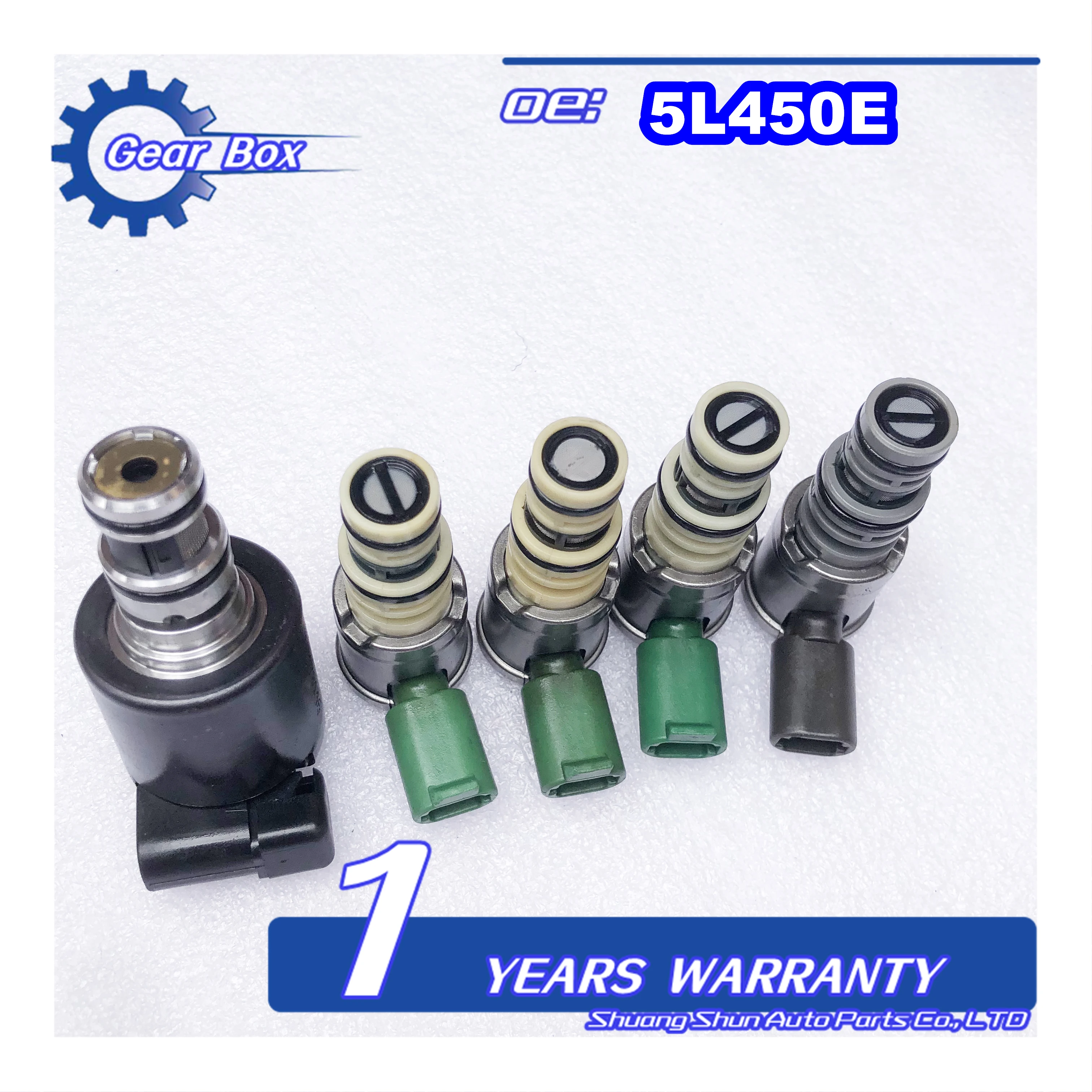 Juego de solenoide de transmisión Original, 5 piezas, 5L40, 5L40E, traje para GM, BMW 99-03, 96022804, 10478146, 24212690