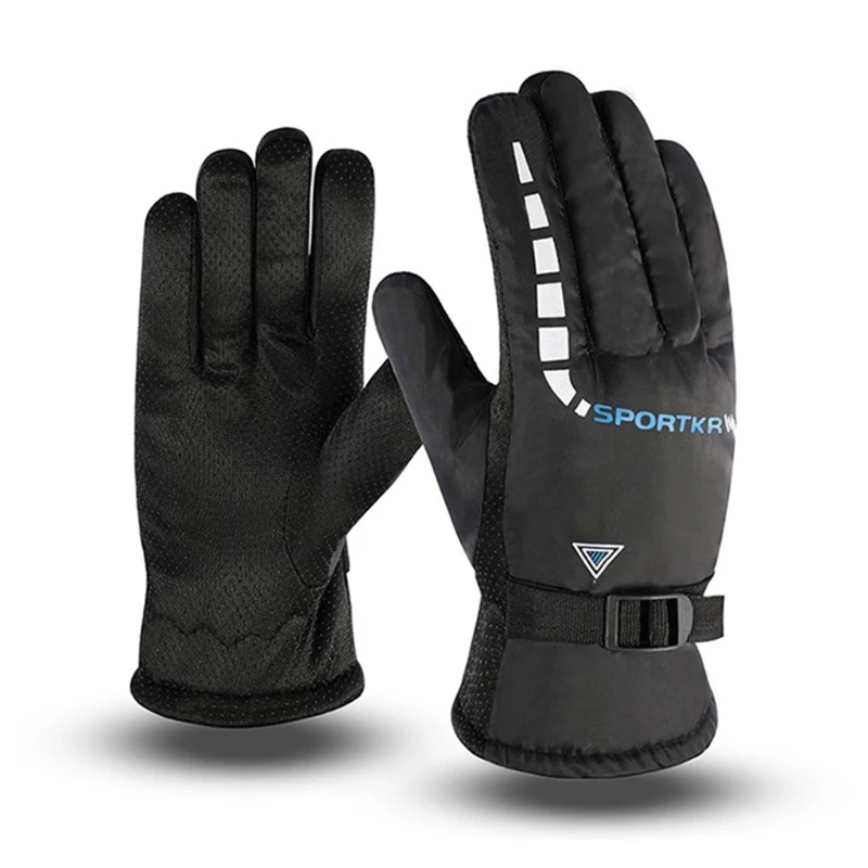 Winter Warm Ski Gloves for Men, Wind and Water Resistant, Snowboarding, Cold Weather, Snow