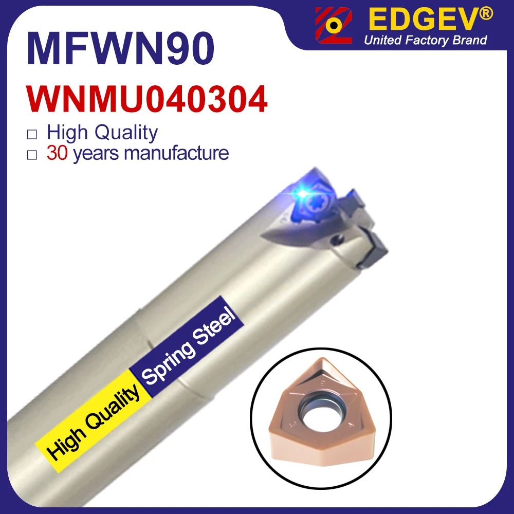 

MFWN C16 C17 C20 C21 C25 C26 C32 C33 2T 3T 4T Фреза с высокой подачей 90 градусов MFWN90 Держатель инструмента с ЧПУ WNMU WNMU040304 Держатели