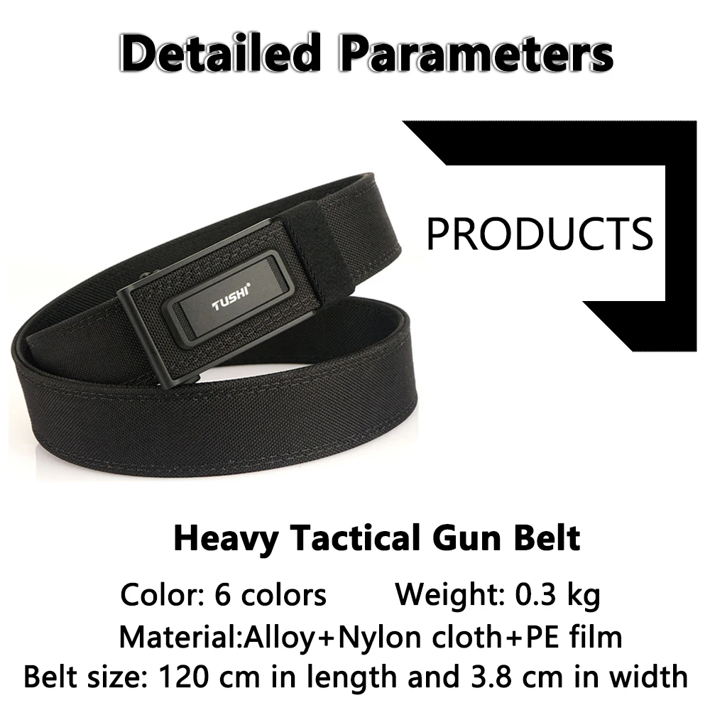 TUSHI Neue Militärische Taktische Gürtel Für Männer Quick Release Steckbare Schnalle Männer Gürtel Atmungsaktive Im Freien IPSC Gun Gürtel Hosen Gürtel – Detail 12