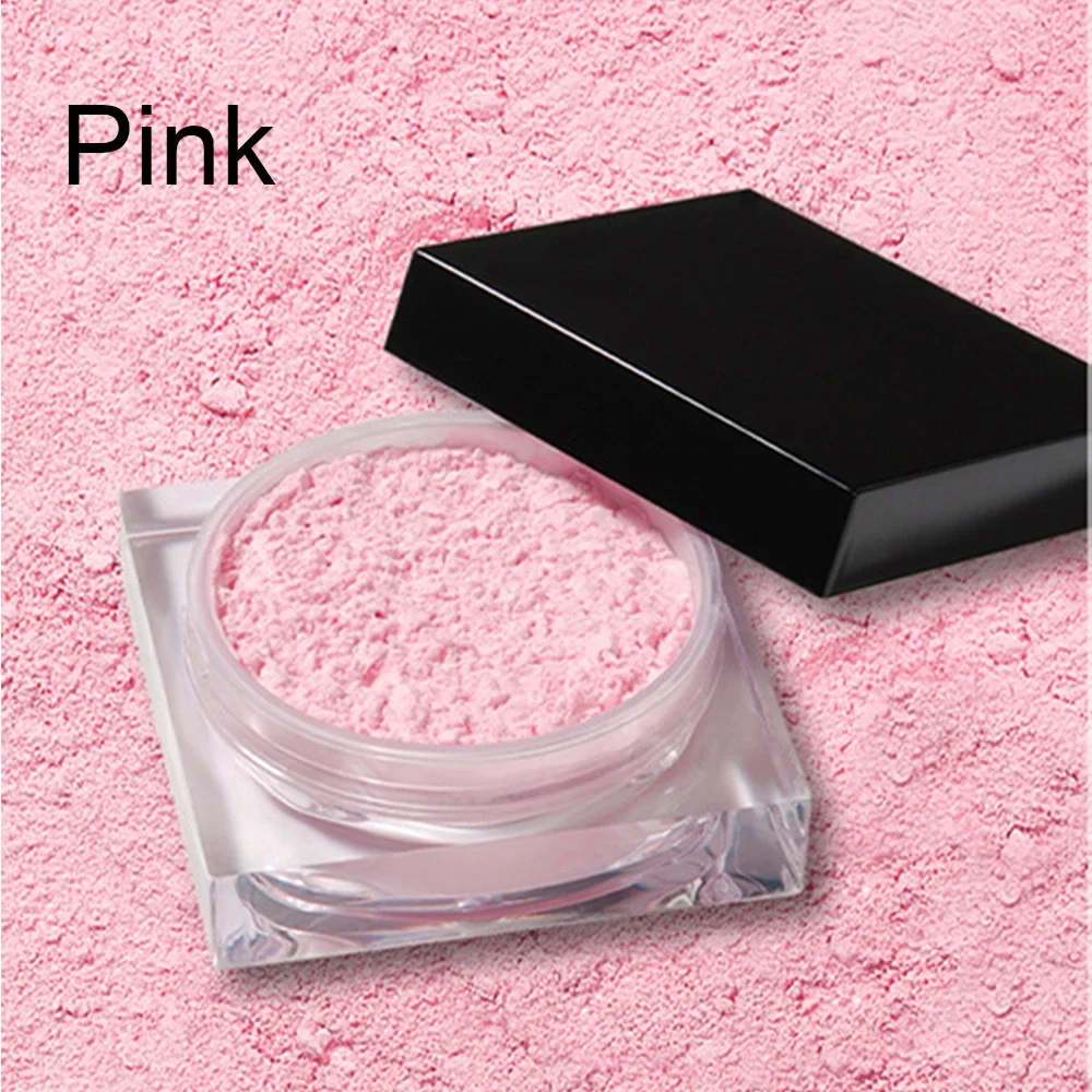 Private Label Luft einstell pulver benutzer definierte Masse 12g spezielle rosa lose Pulver wasserdichte Öl kontrolle Talk frei Make-up Black Box