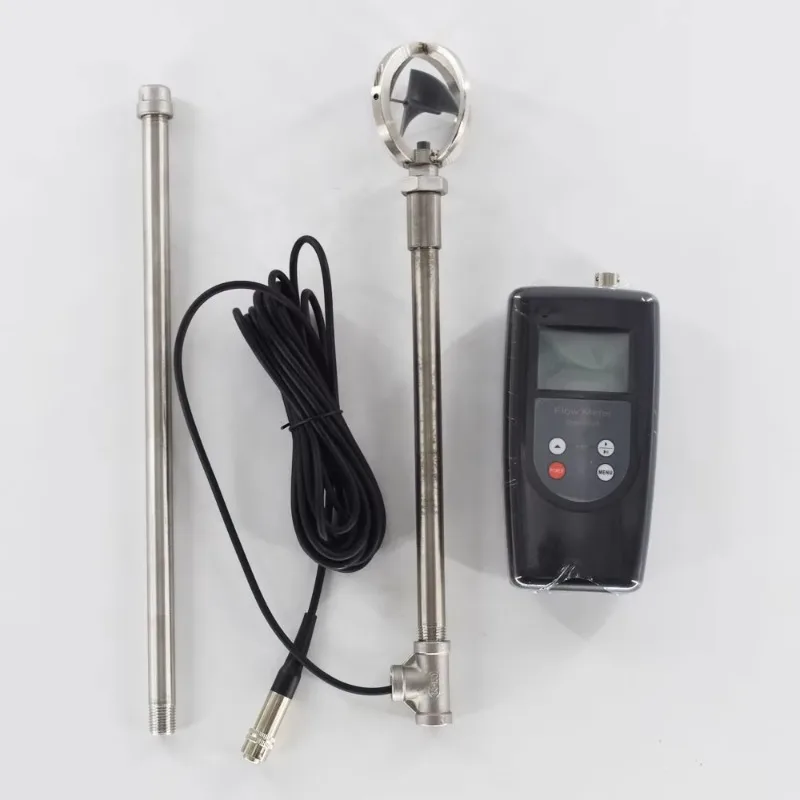 Portable Flow Meter FM-100V5 Digital Flowmeter Portable Flow Rate Meter Open Channel Flow