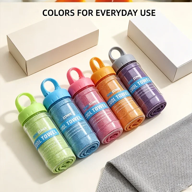 New Breathable Cooling Towel Ultra Soft Quick Drying Microfiber Towels Lightweight Sunstroke Prevention Ice Wipes Summer